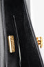 Pre-Loved Chanel™ 2019 Black Silk Pleated CC Flip Lock Clutch