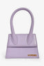 Jacquemus Lilac Leather 'Le Grand Chiquito' Shoulder Bag