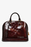 Louis Vuitton Amarante Vernis Leather Monogram 'Alma' Top Handle Bag