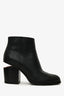 Alexander Wang Black Leather Rose Gold Gabi Boots Size 35