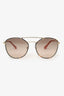 Prada Brown Metal Sunglasses