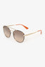 Prada Brown Metal Sunglasses