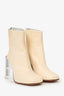 MM6 Maison Margiela Cream Leather Can Heel Size 38