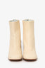 MM6 Maison Margiela Cream Leather Can Heel Size 38