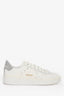 Golden Goose White Leather/Silver Metallic Sneakers Size 38