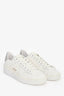 Golden Goose White Leather/Silver Metallic Sneakers Size 38
