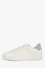 Golden Goose White Leather/Silver Metallic Sneakers Size 38