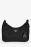 Prada Black Re-Nylon Re-Edition 2005 Crossbody Bag with Chain & Pouch