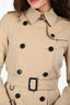 Burberry Brown Cotton Belted Trench Coat Size 4