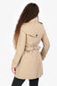 Burberry Brown Cotton Belted Trench Coat Size 4