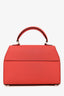 Moynat Red Leather Nano 'Réjane' Top Handle Crossbody