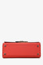 Moynat Red Leather Nano 'Réjane' Top Handle Crossbody