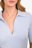 Gabriela Hearst Baby Blue Wool/Cashmere Polo Midi Dress Size S