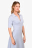 Gabriela Hearst Baby Blue Wool/Cashmere Polo Midi Dress Size S