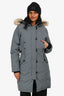 Canada Goose Grey Down Puffer 'Kensighton' Jacket Size S