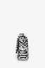 Pre-Loved Chanel™ 24S Black/White Sequins CC Mini Single Flap Bag