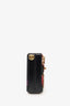 Dolce & Gabbana Black/Red Embroidered Snake Hearts Sequin Crystals Box With Strap