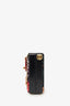 Dolce & Gabbana Black/Red Embroidered Snake Hearts Sequin Crystals Box With Strap