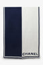 Pre-Loved Chanel™ Navy/White Cashmere CC Scarf