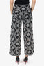 Pre-Loved Chanel™ SS20 Black/White Camellia Knit Culotte Pants Size 38