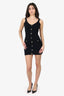 Pre-Loved Chanel™ Black Cashmere Lucky Charms Sleeveless Mini Dress Size 36