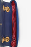 Gucci Cobalt Blue Velvet Mini Marmont Shoulder Bag