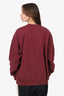 Sporty & Rich Burgundy 'Health & Wellness' Sweater Size M