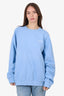 Sporty & Rich Blue 'Drink More Water' Sweater Size L
