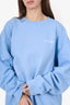 Sporty & Rich Blue 'Drink More Water' Sweater Size L