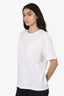 Khaite White Short Sleeve T-Shirt Estimated Size M