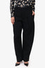 Wardrobe NYC Black Wool High Waisted Pants Size XS