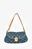 Louis Vuitton 2005 Denim Monogram Pleaty Shoulder Bag