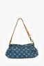 Louis Vuitton 2005 Denim Monogram Pleaty Shoulder Bag