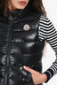 Moncler Black Ghany Down Vest Size 0