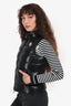 Moncler Black Ghany Down Vest Size 0