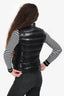 Moncler Black Ghany Down Vest Size 0