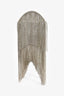 Retrofete Silver Crystal Fringe Evening Bag