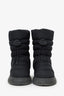 Moncler Black Nylon Gaia Mid Snow Boots Size 39
