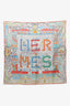 Hermés Multicolour Silk 'Super Silk Quest' Print Scarf 90