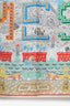 Hermés Multicolour Silk 'Super Silk Quest' Print Scarf 90