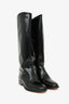 Anine Bing Black Leather Knee High Riding Boots Size 41