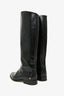 Anine Bing Black Leather Knee High Riding Boots Size 41