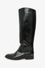 Anine Bing Black Leather Knee High Riding Boots Size 41