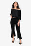 Stella McCartney Black Ankle Slit Flare Pants Size 36