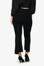 Stella McCartney Black Ankle Slit Flare Pants Size 36