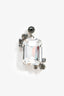 Christian Dior Silver Tone Crystal Drop Earrings