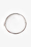 Alexander McQueen Black/White Silver Tone Skull Graphic Bangle