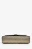 Saint Laurent Gunmetal Tri-Quilted Leather Envelope Chain Shoulder Bag