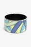 Hermes Turquoise Palladium 'Cavalcadour' Extra Wide Bangle