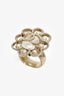 Pre-Loved Chanel™ 2019 Gold Tone CC Logo Ring